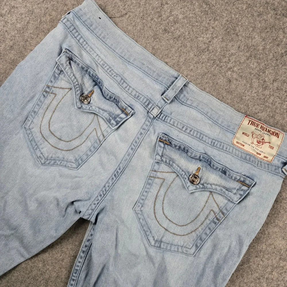 True‎ Religion Rocco Jeans Mens 40 Light Blue Relaxed Skinny Denim Streetwear